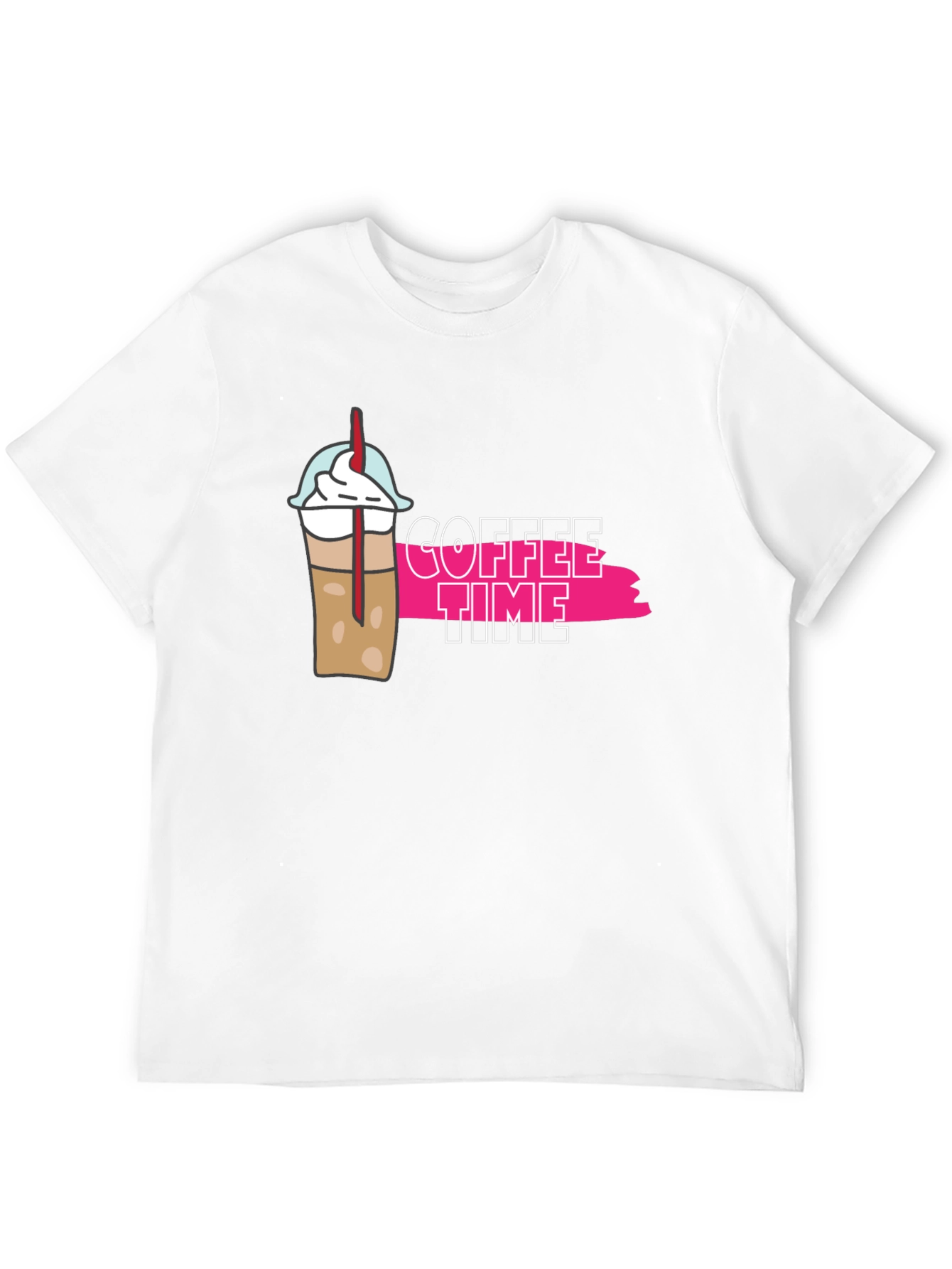 Camiseta Negra Coffee Time Casual