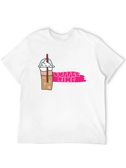 Camiseta Negra Coffee Time Casual