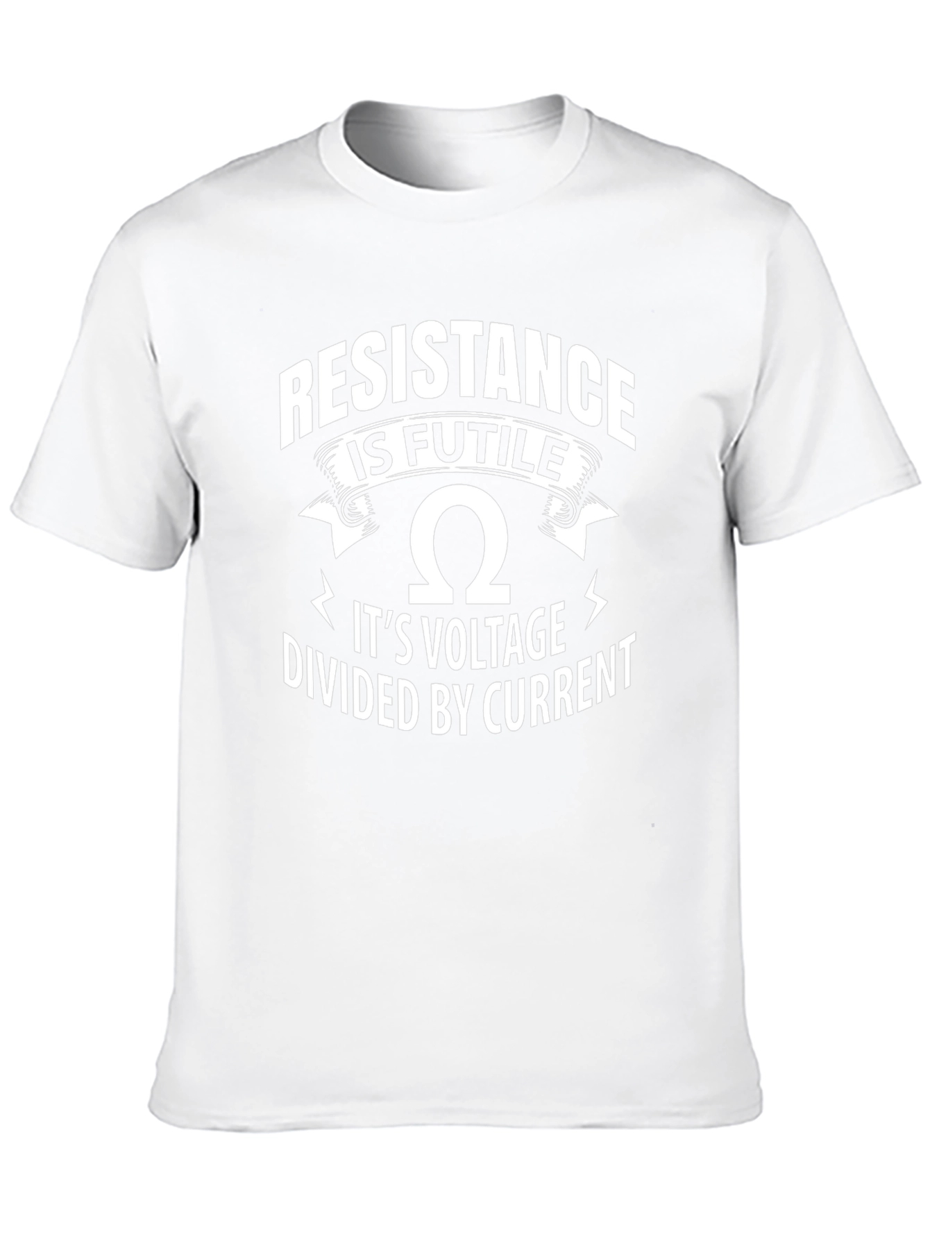 Camiseta Negra Resistencia Es Inútil Para Ingenieros