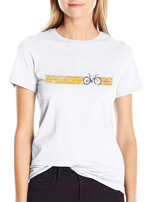 Camiseta Negra con Diseño de Bicicleta Vintage