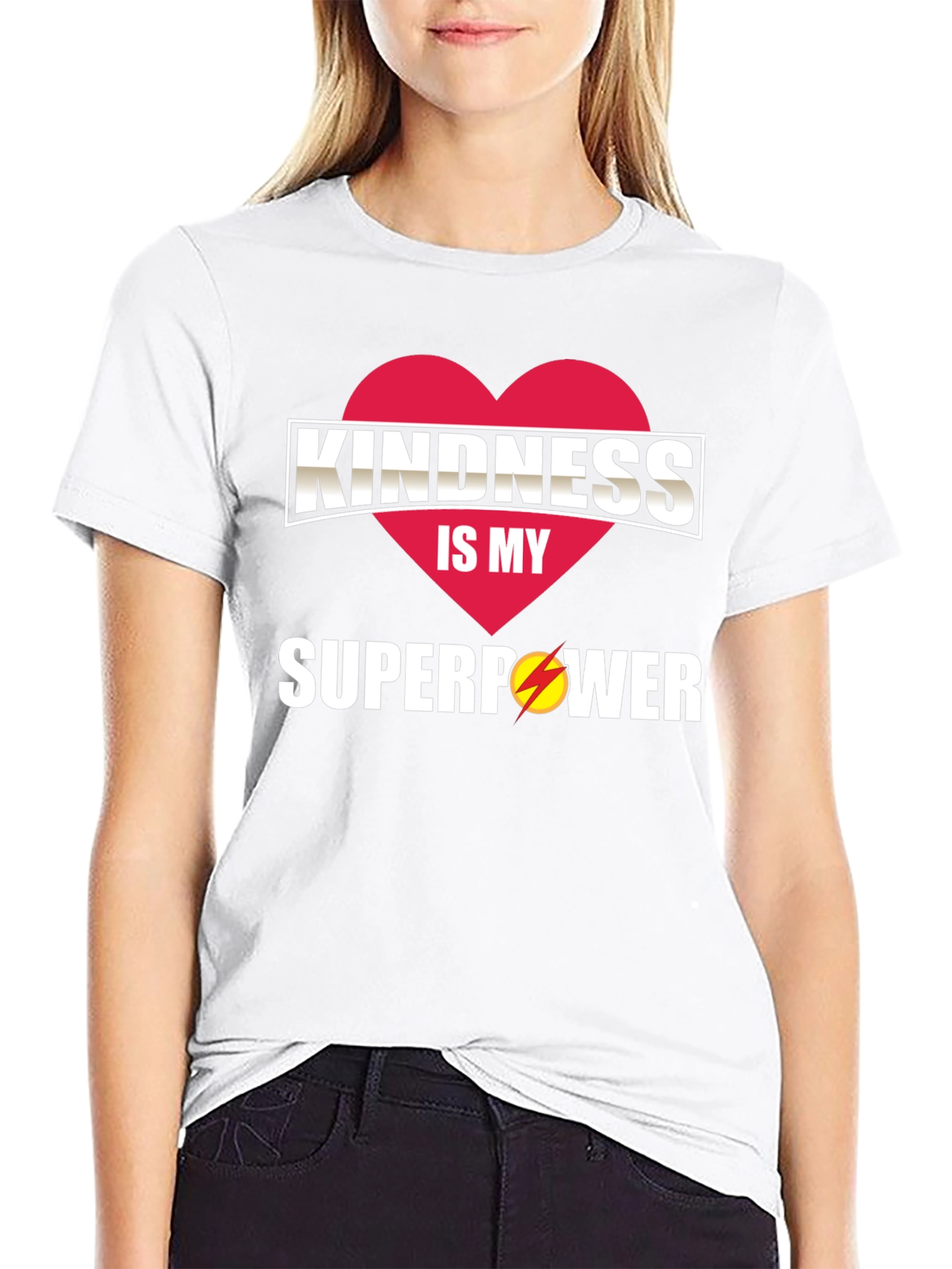 Camiseta Hombre: Bondad mi Superpoder