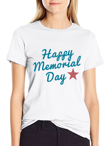 Camiseta Negra Feliz Día de los Caídos