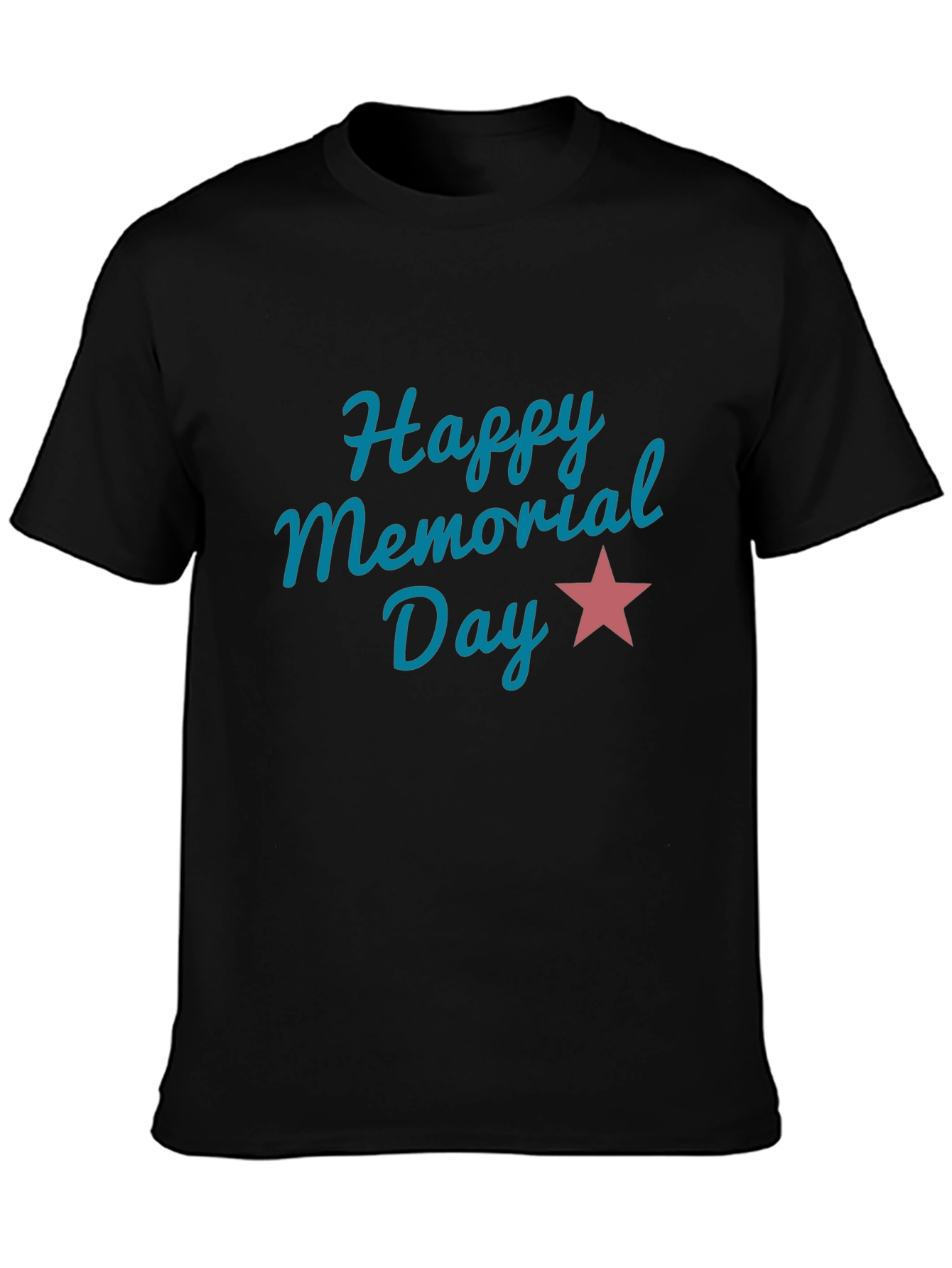 Camiseta Negra Feliz Día de los Caídos