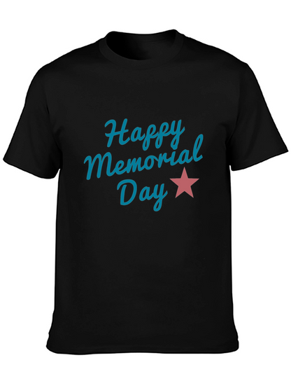Camiseta Negra Feliz Día de los Caídos
