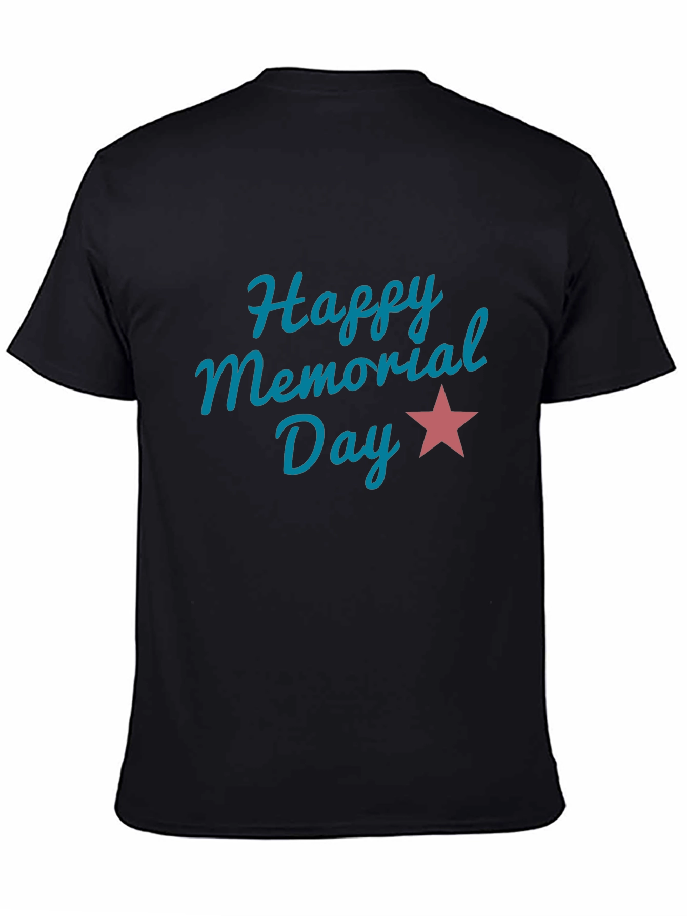 Camiseta Negra Feliz Día de los Caídos