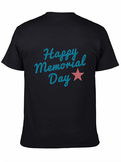 Camiseta Negra Feliz Día de los Caídos