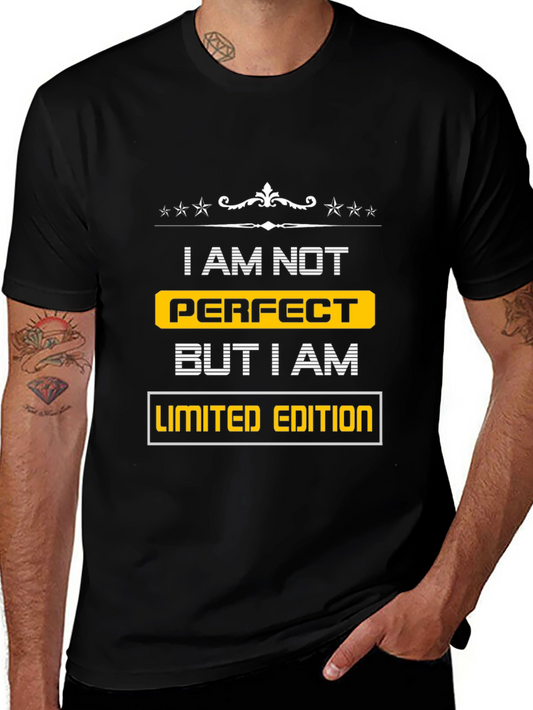 Camiseta Negra Edición Limitada I am not Perfect
