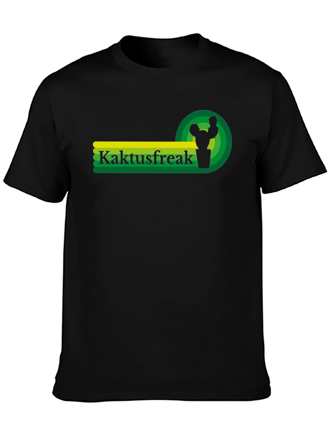Camiseta Negra Kaktusfreak - Diseño Único
