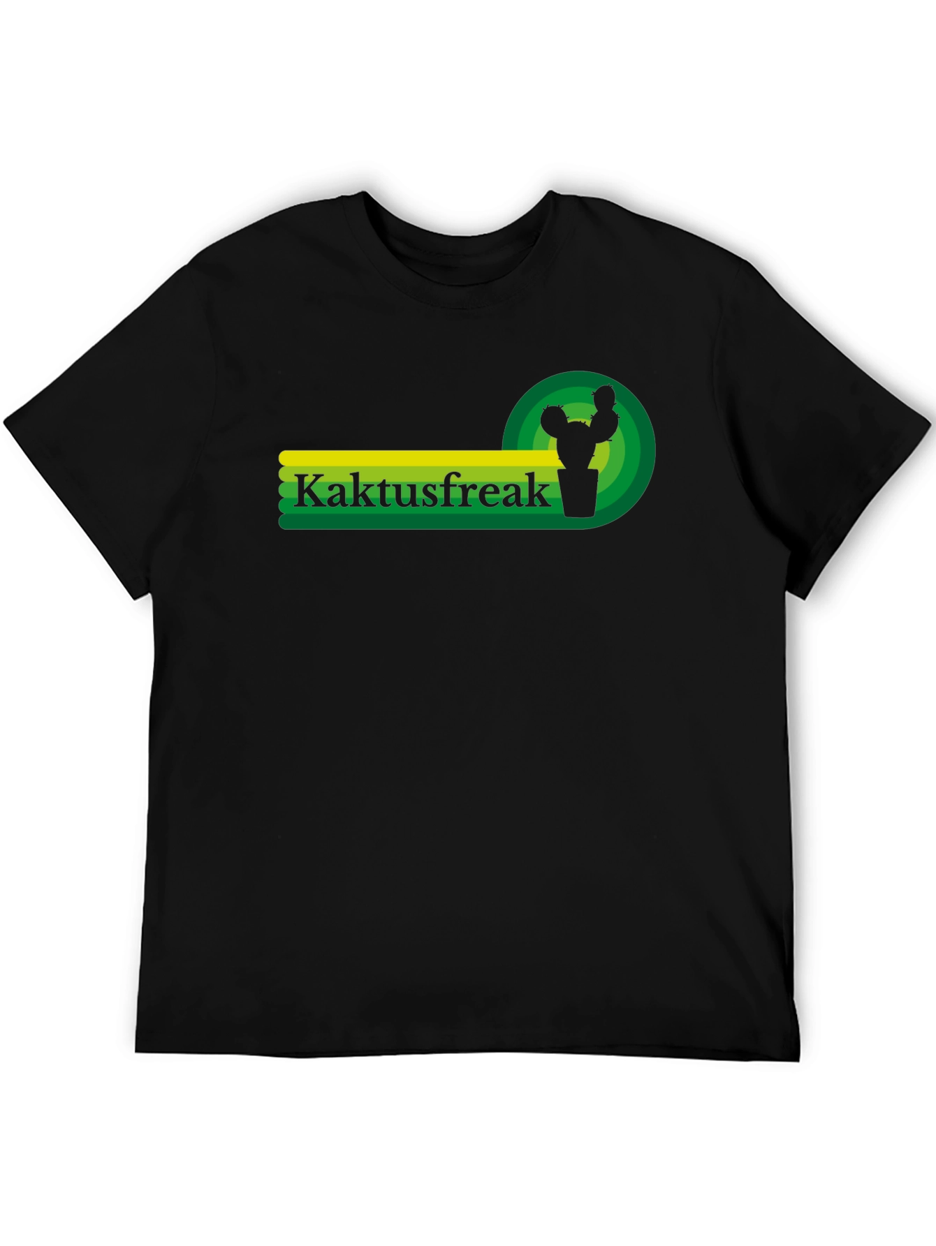 Camiseta Negra Kaktusfreak - Diseño Único
