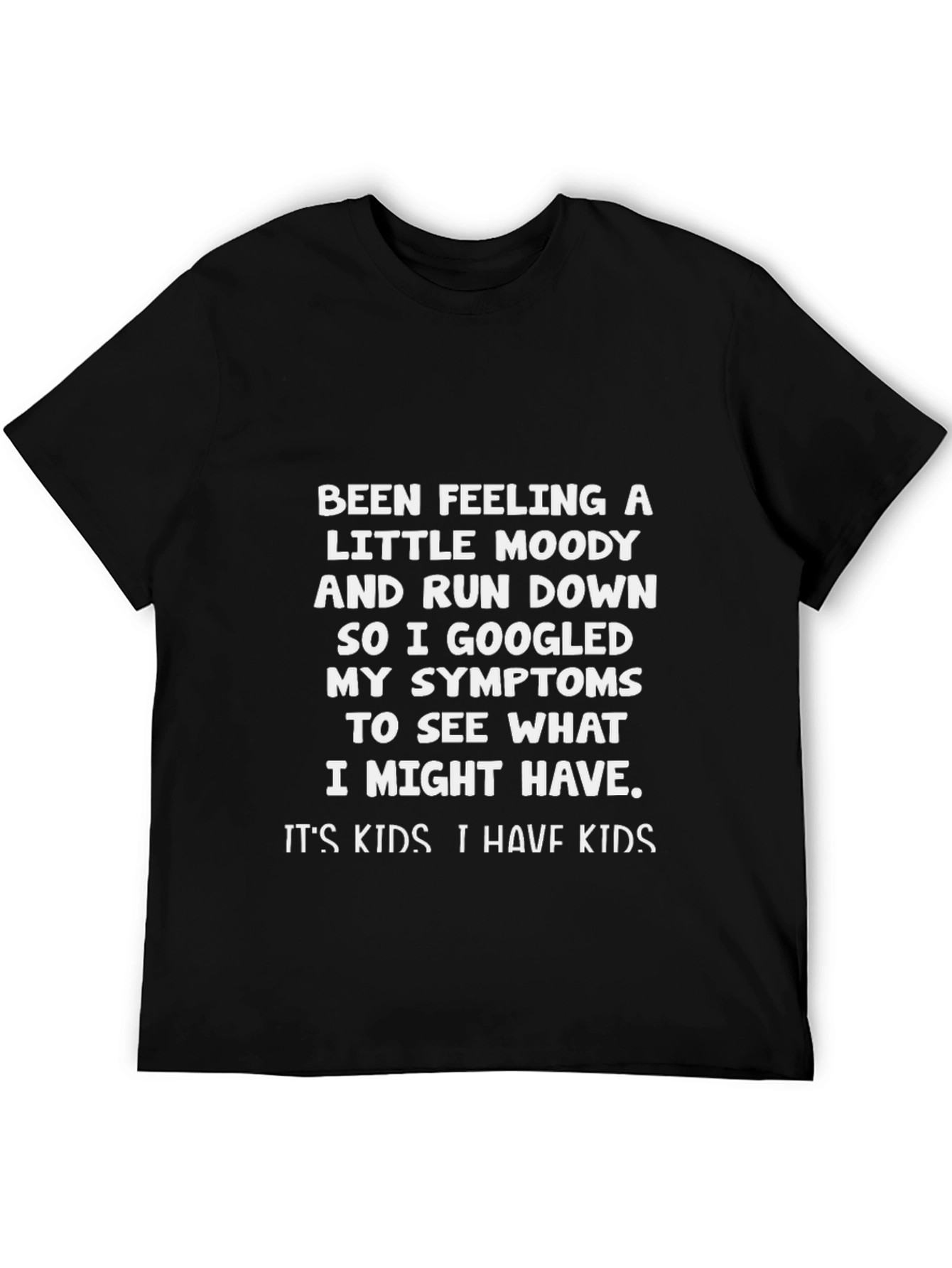 Camiseta Negra con Texto Humorístico para Padres
