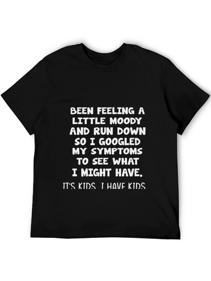 Camiseta Negra con Texto Humorístico para Padres