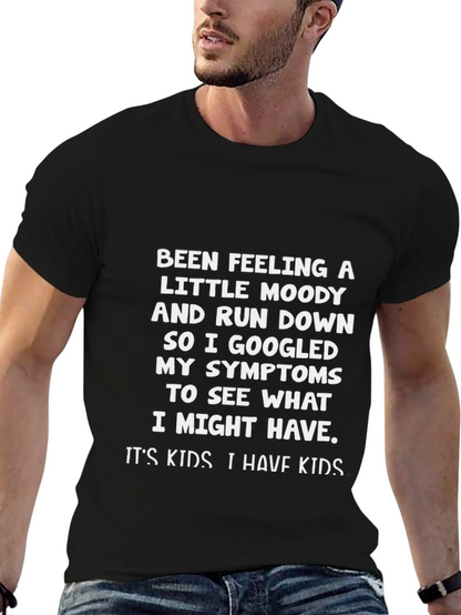 Camiseta Negra con Texto Humorístico para Padres