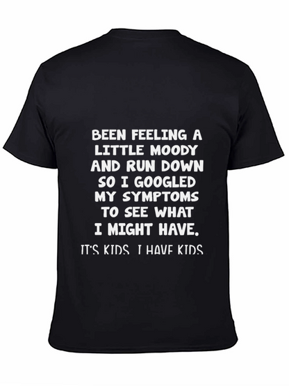 Camiseta Negra con Texto Humorístico para Padres