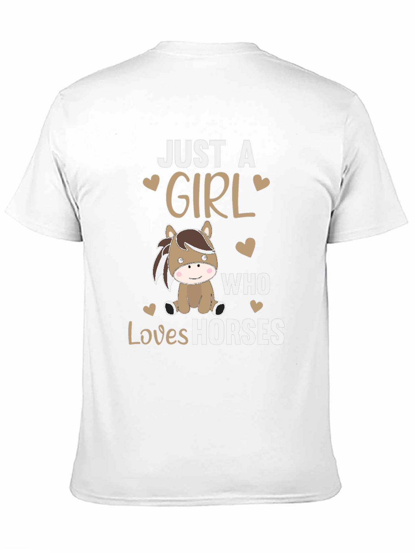 Camiseta Negra Just A Girl Who Loves Horses