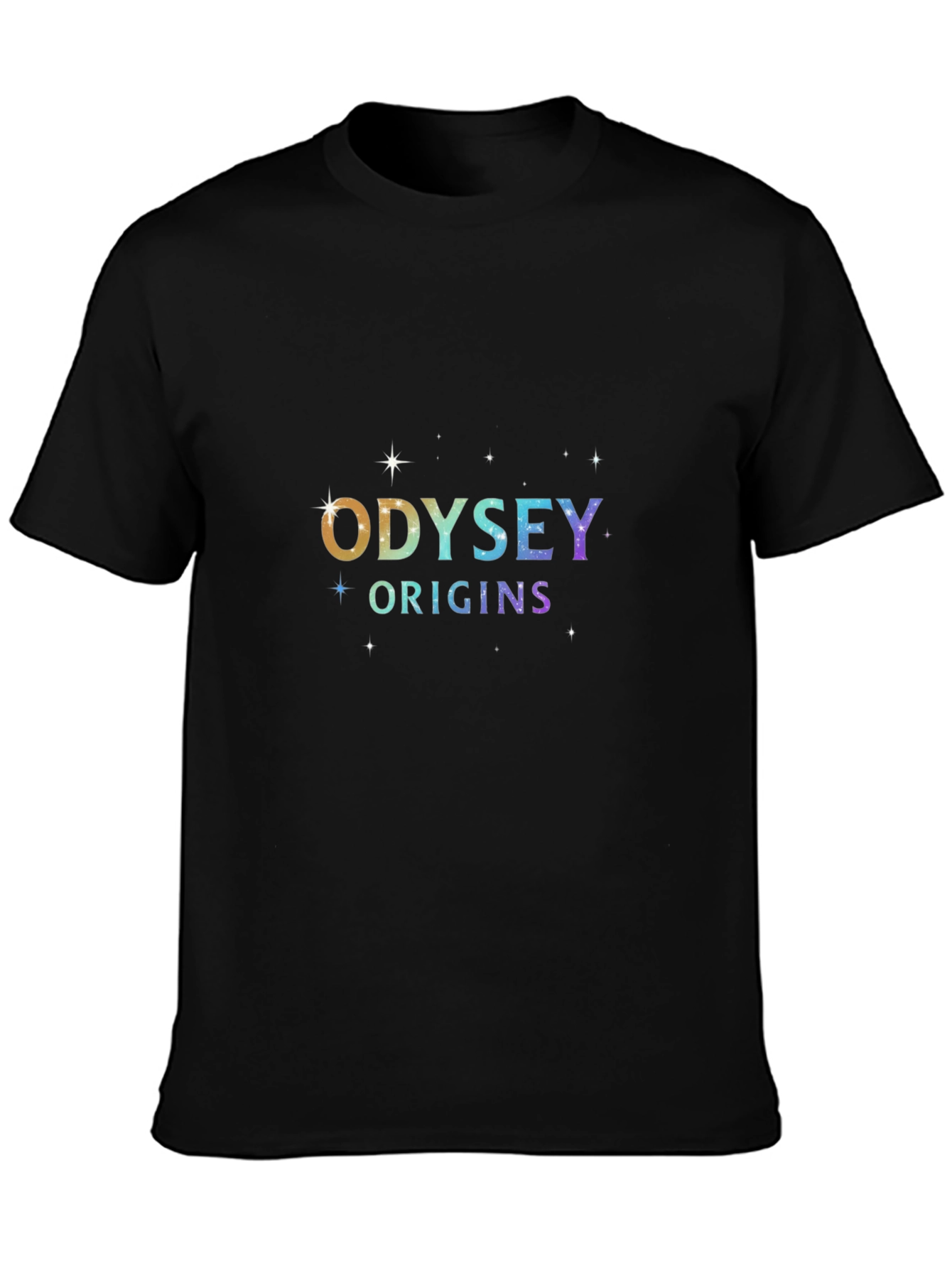 Camiseta Negra Unisex Odyssey Origins Estelar