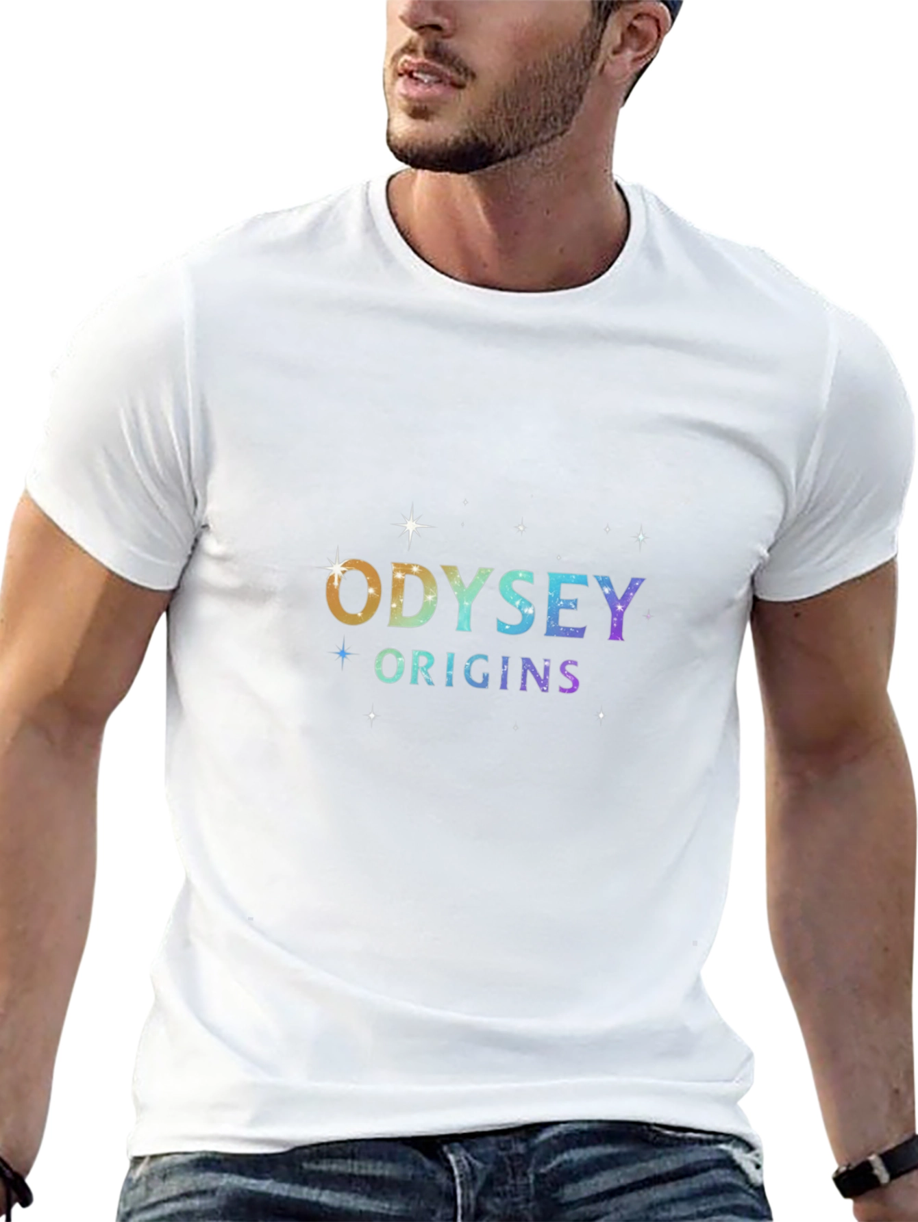Camiseta Negra Unisex Odyssey Origins Estelar