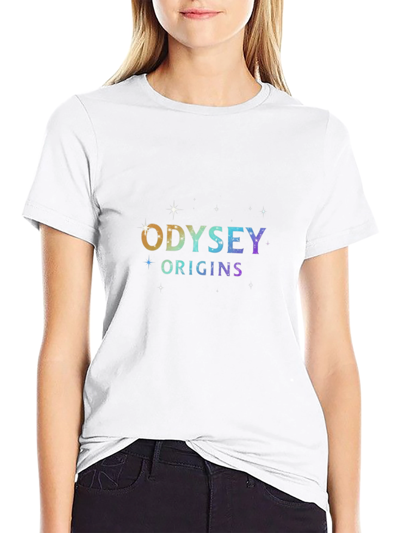 Camiseta Negra Unisex Odyssey Origins Estelar