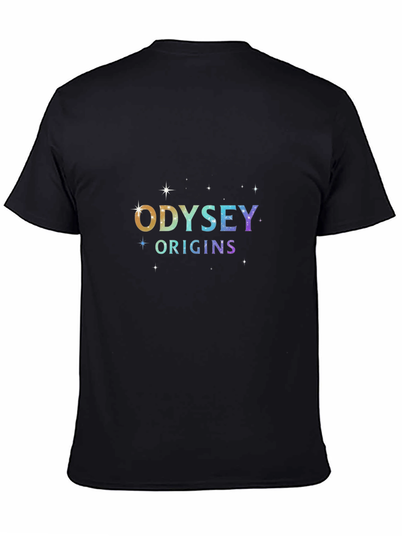 Camiseta Negra Unisex Odyssey Origins Estelar