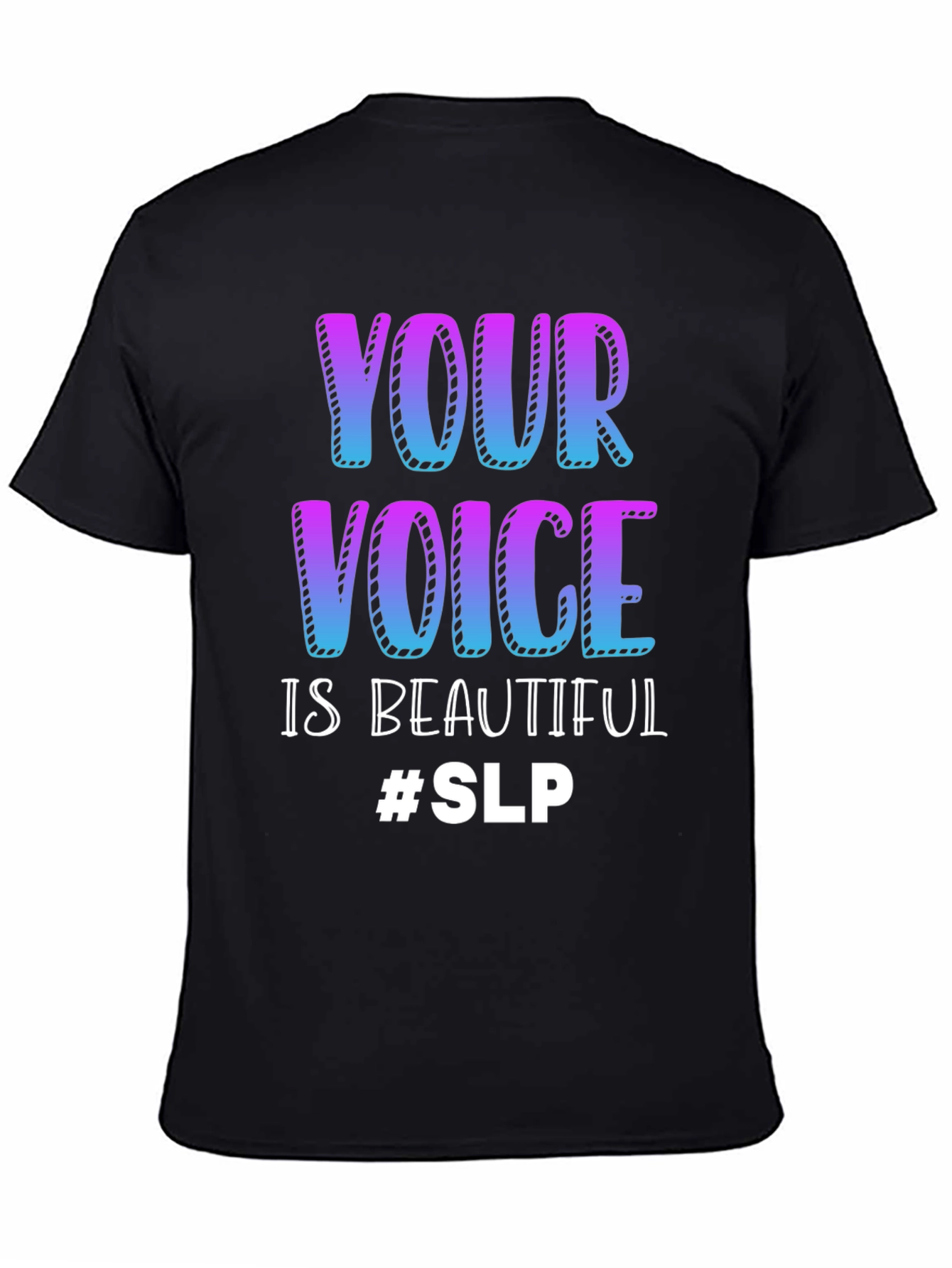 Camiseta Negra Tu Voz Es Hermosa #SLP