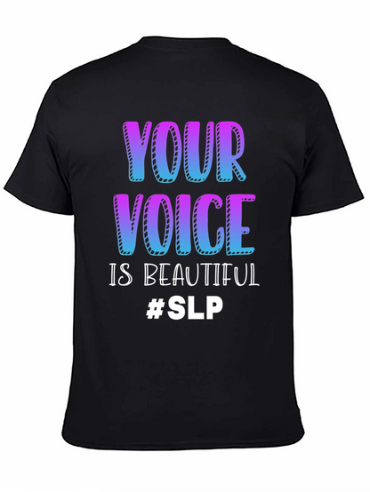 Camiseta Negra Tu Voz Es Hermosa #SLP