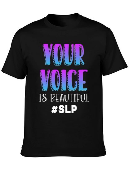 Camiseta Negra Tu Voz Es Hermosa #SLP