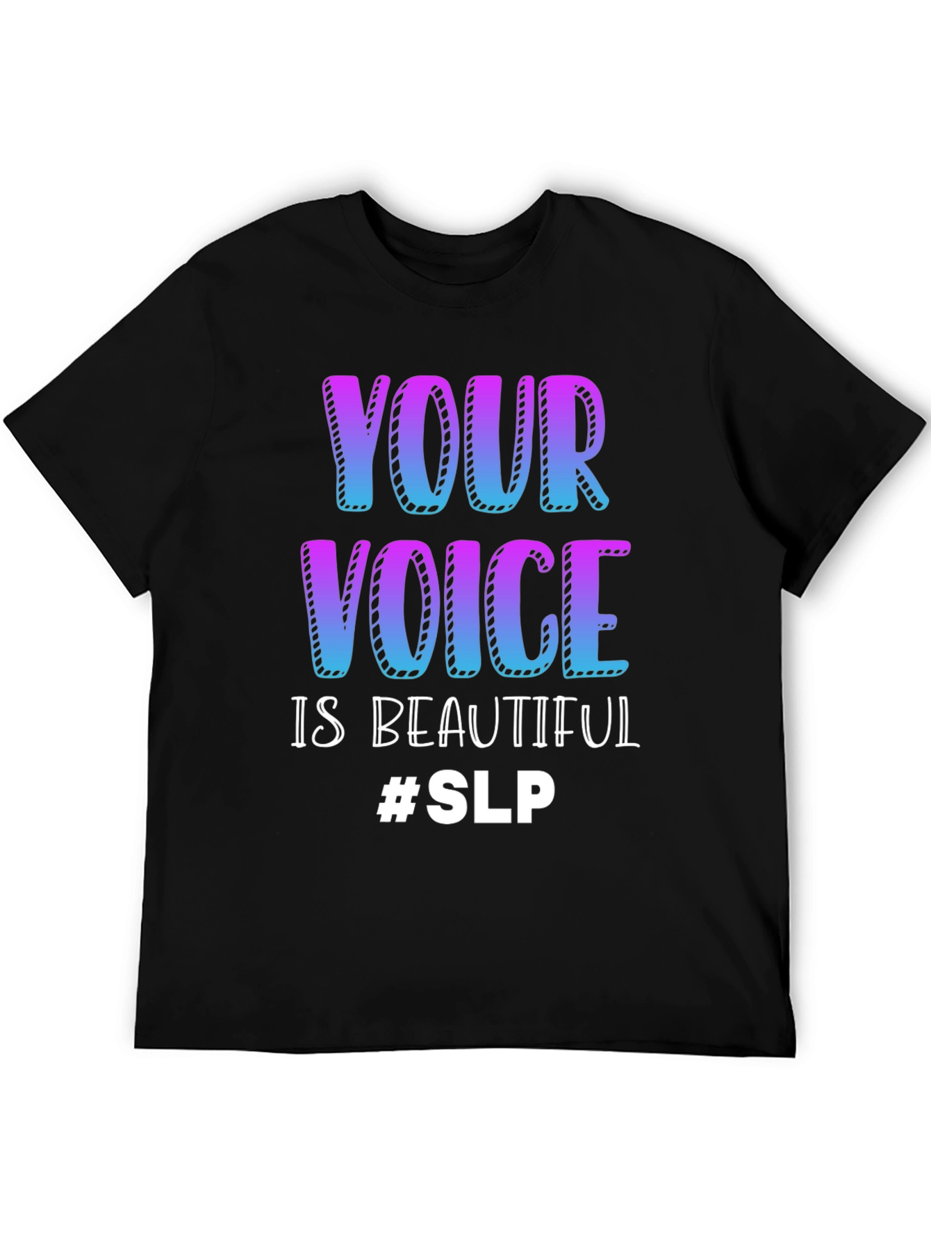 Camiseta Negra Tu Voz Es Hermosa #SLP