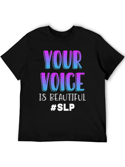 Camiseta Negra Tu Voz Es Hermosa #SLP
