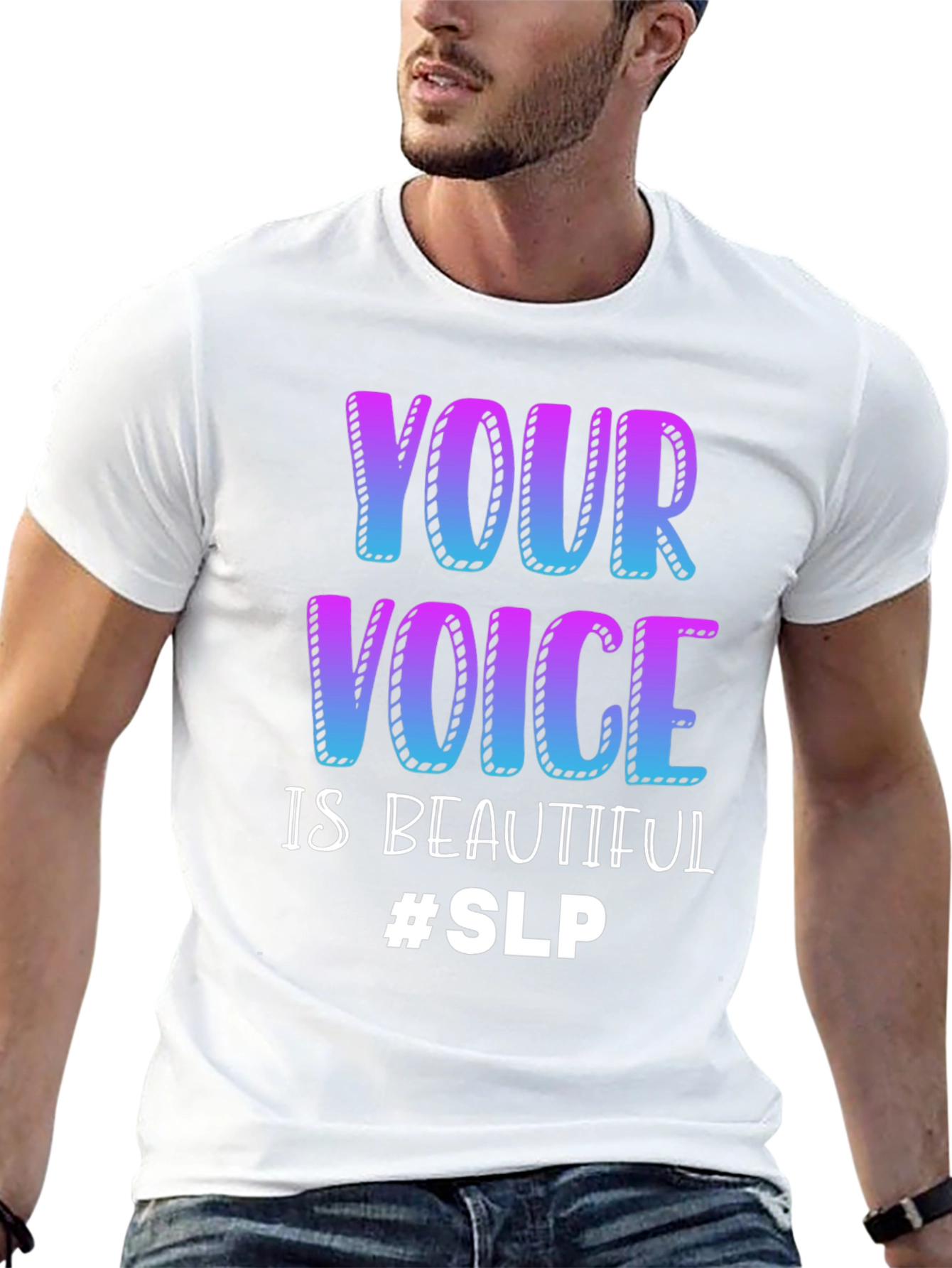 Camiseta Negra Tu Voz Es Hermosa #SLP