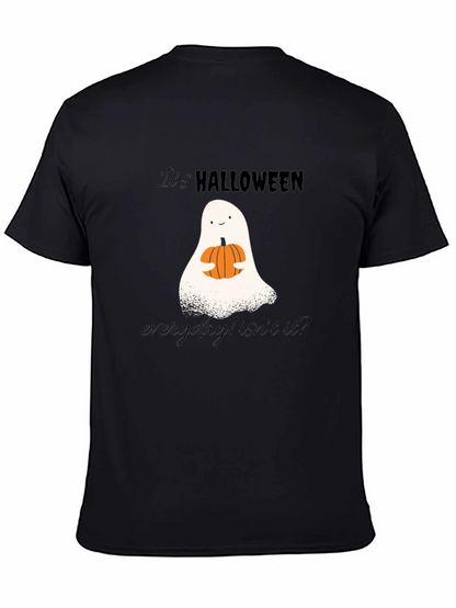 Camiseta Halloween Fantasma y Calabaza