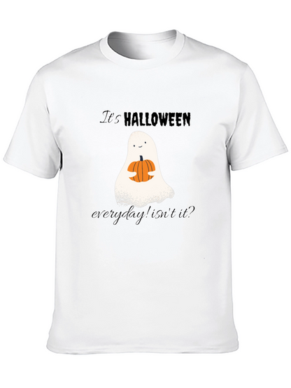 Camiseta Halloween Fantasma y Calabaza