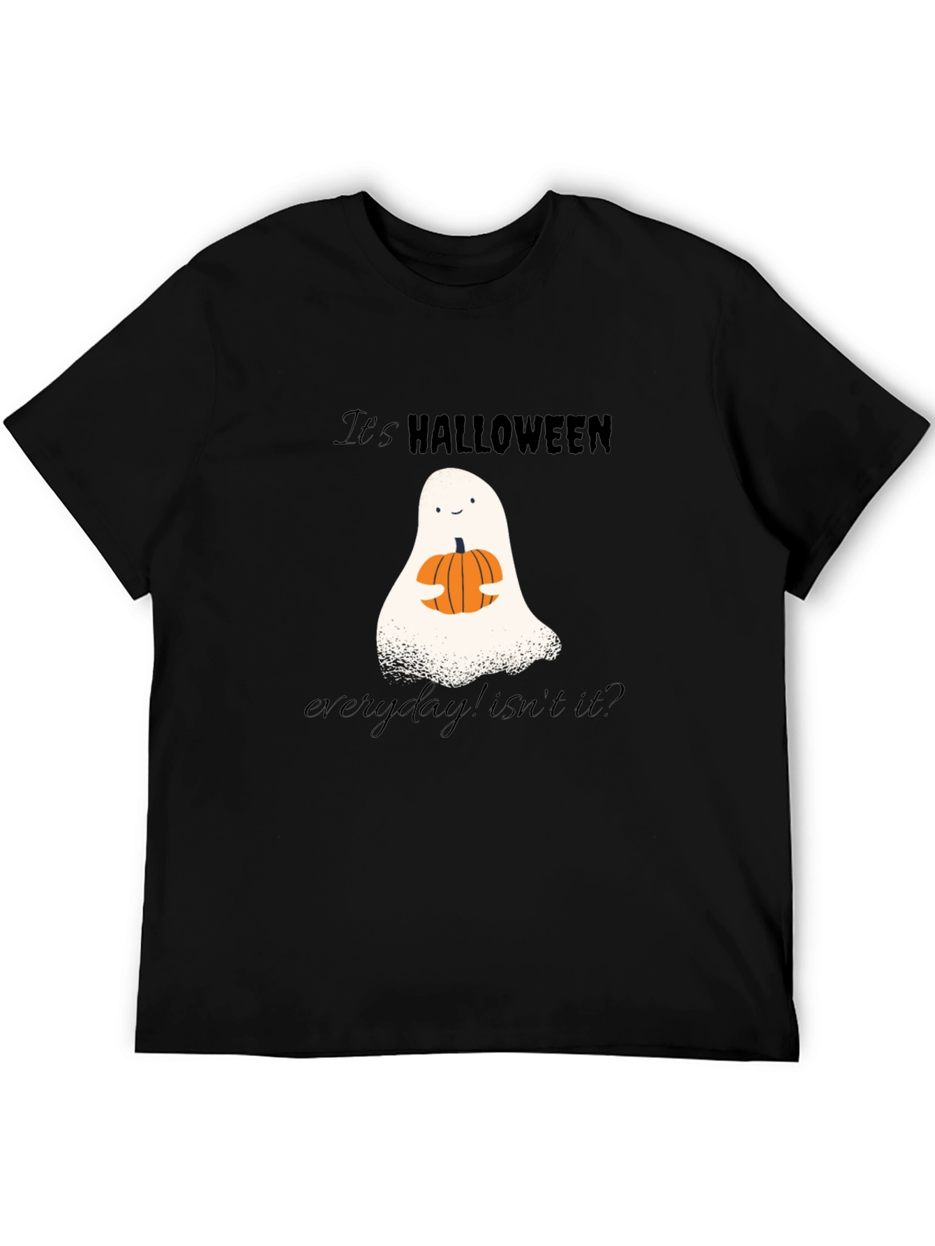 Camiseta Halloween Fantasma y Calabaza