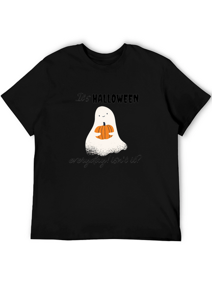 Camiseta Halloween Fantasma y Calabaza