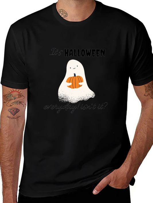 Camiseta Halloween Fantasma y Calabaza