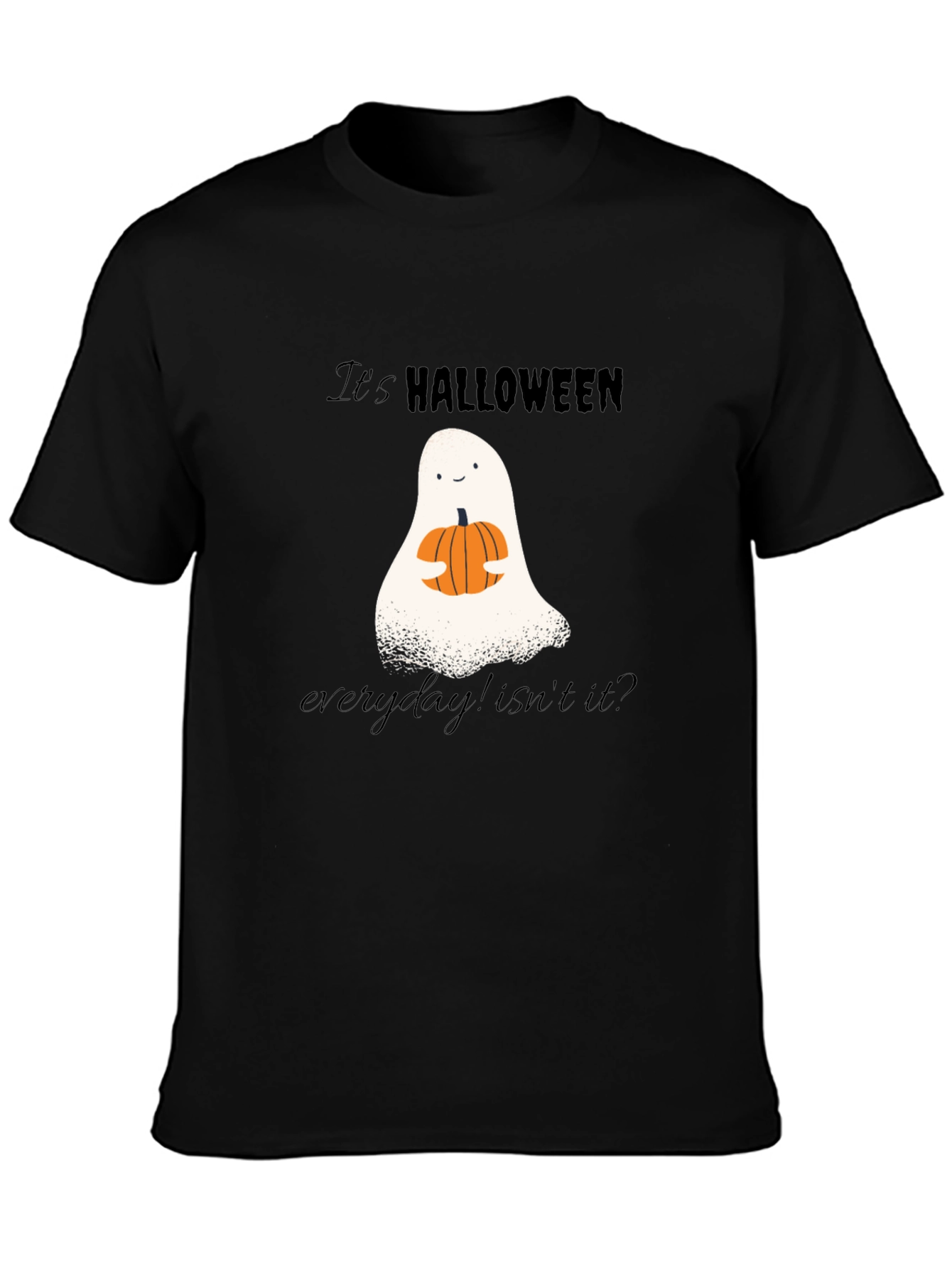 Camiseta Halloween Fantasma y Calabaza