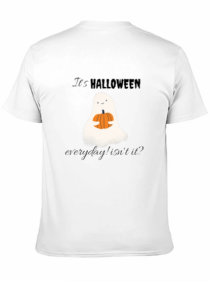 Camiseta Halloween Fantasma y Calabaza