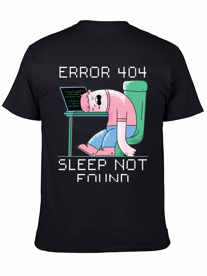Camiseta Hombre Error 404 - Sleep Not Found