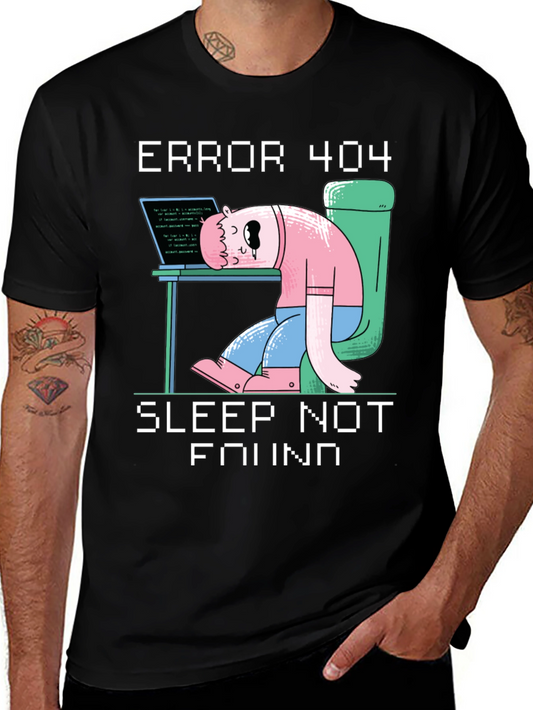 Camiseta Hombre Error 404 - Sleep Not Found