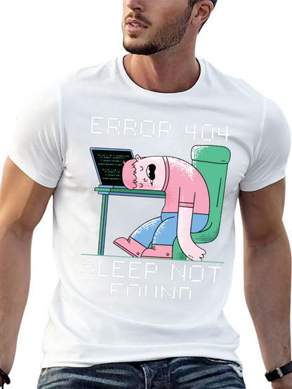 Camiseta Hombre Error 404 - Sleep Not Found