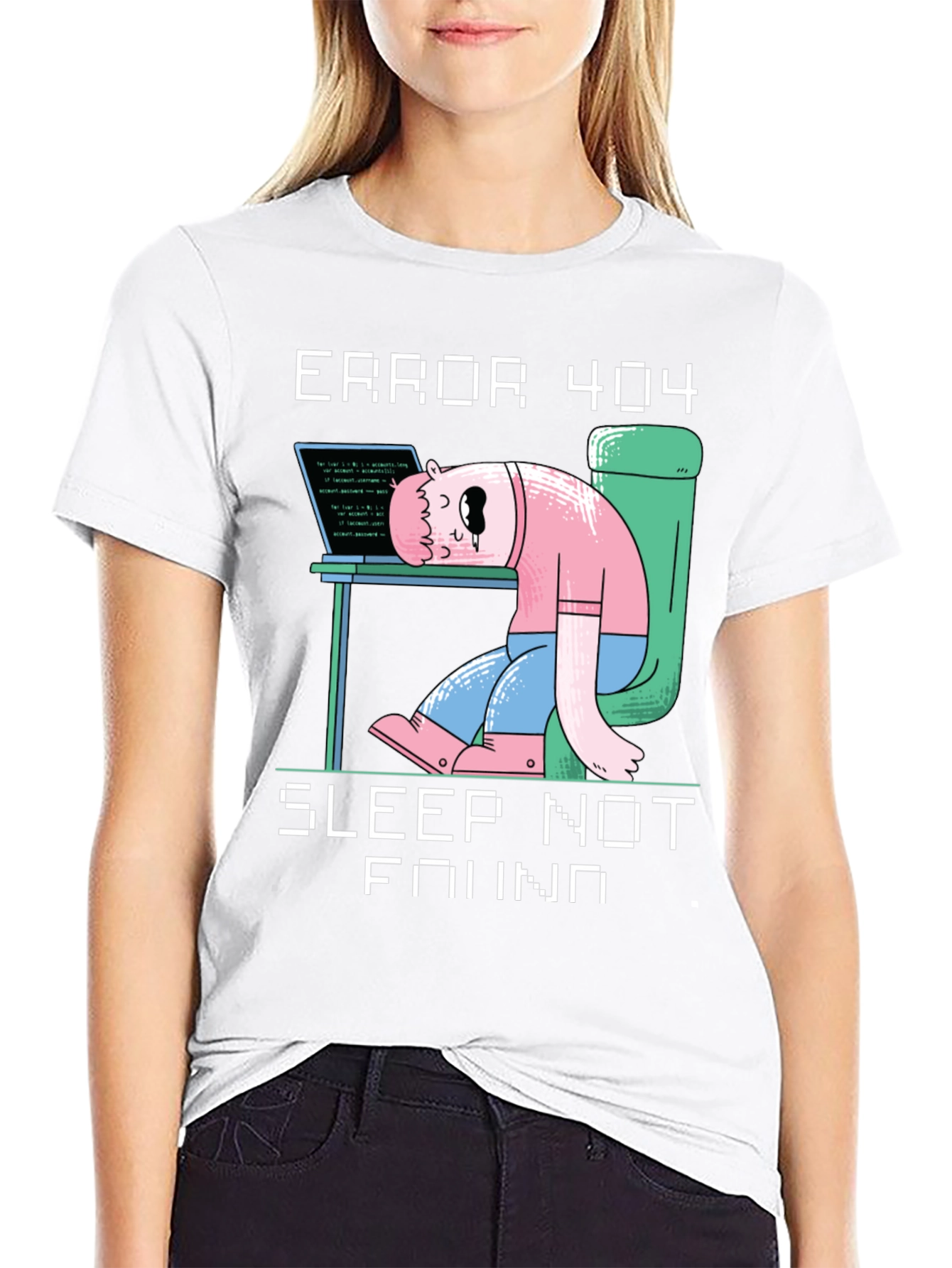 Camiseta Hombre Error 404 - Sleep Not Found
