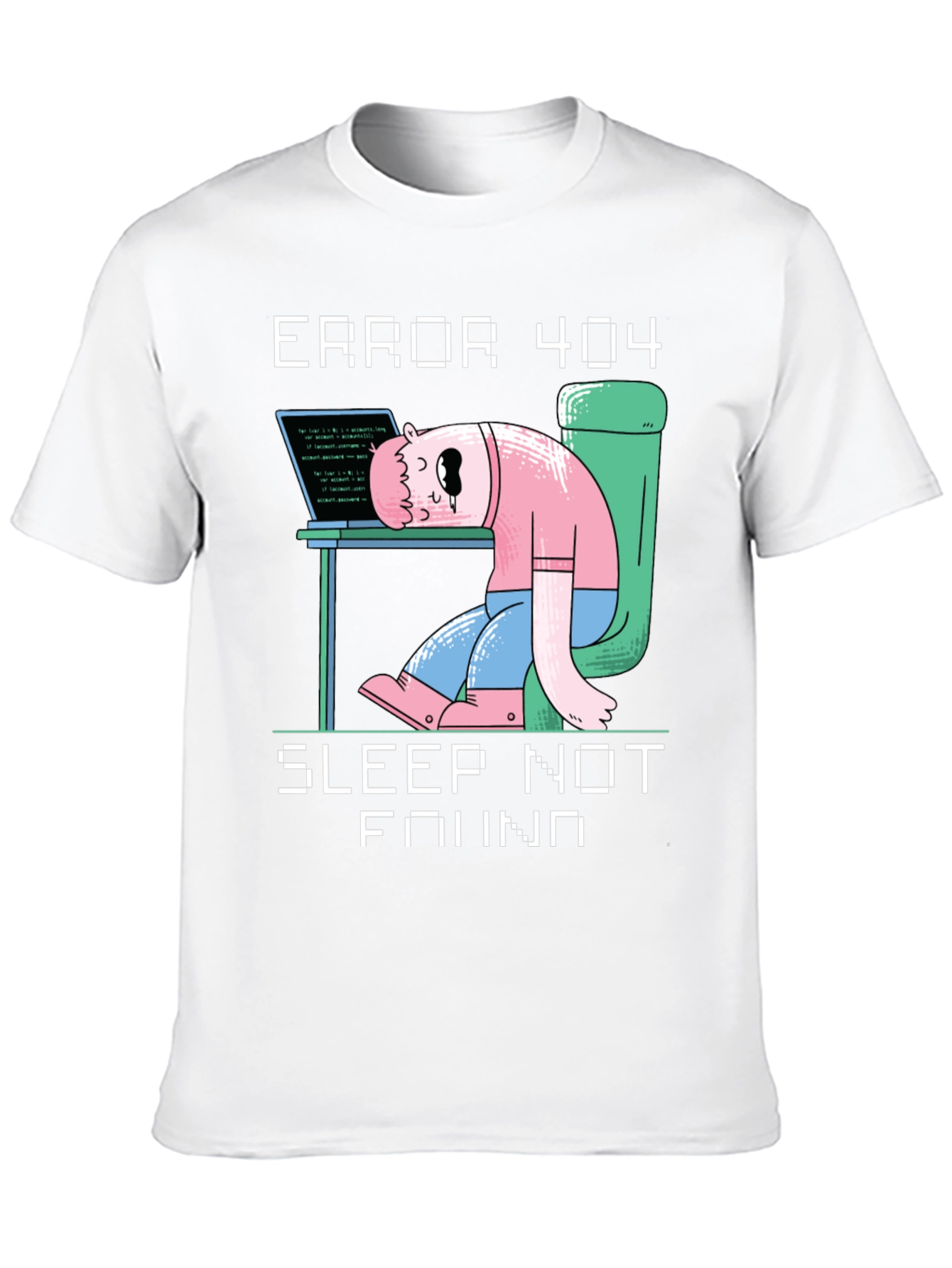 Camiseta Hombre Error 404 - Sleep Not Found