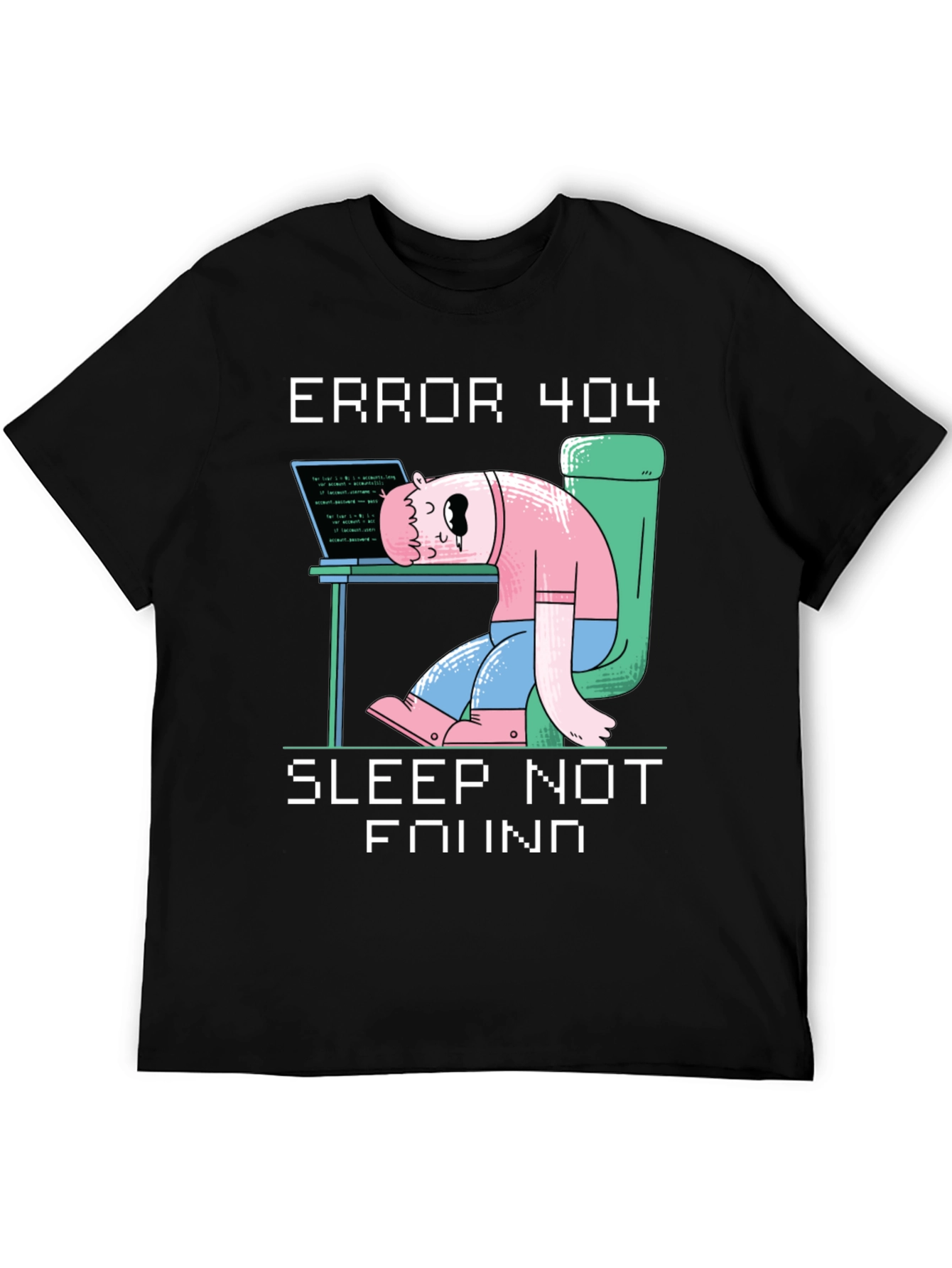 Camiseta Hombre Error 404 - Sleep Not Found