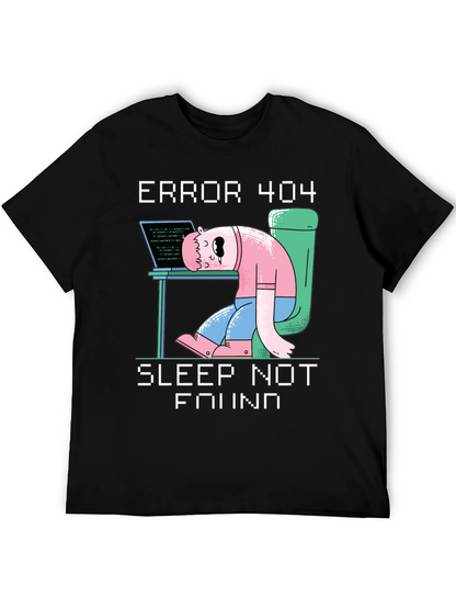 Camiseta Hombre Error 404 - Sleep Not Found