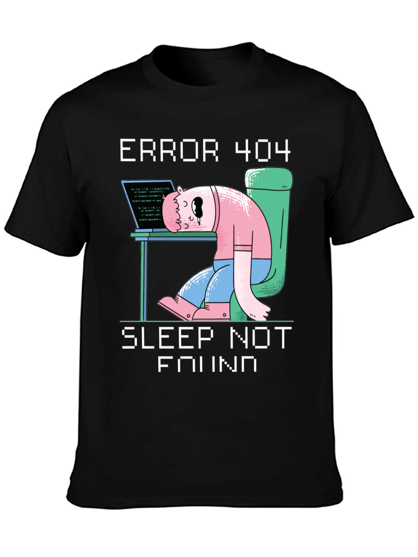 Camiseta Hombre Error 404 - Sleep Not Found