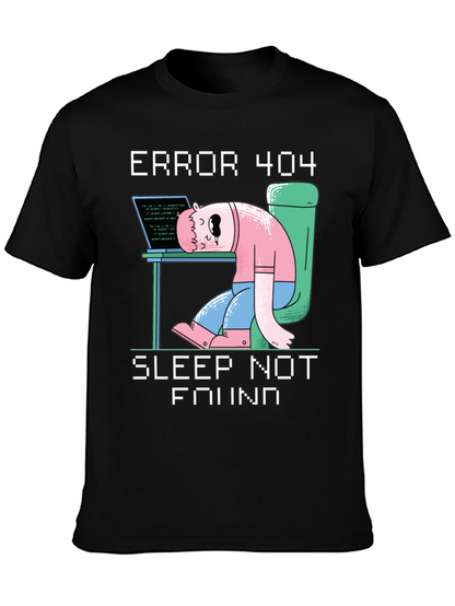 Camiseta Hombre Error 404 - Sleep Not Found