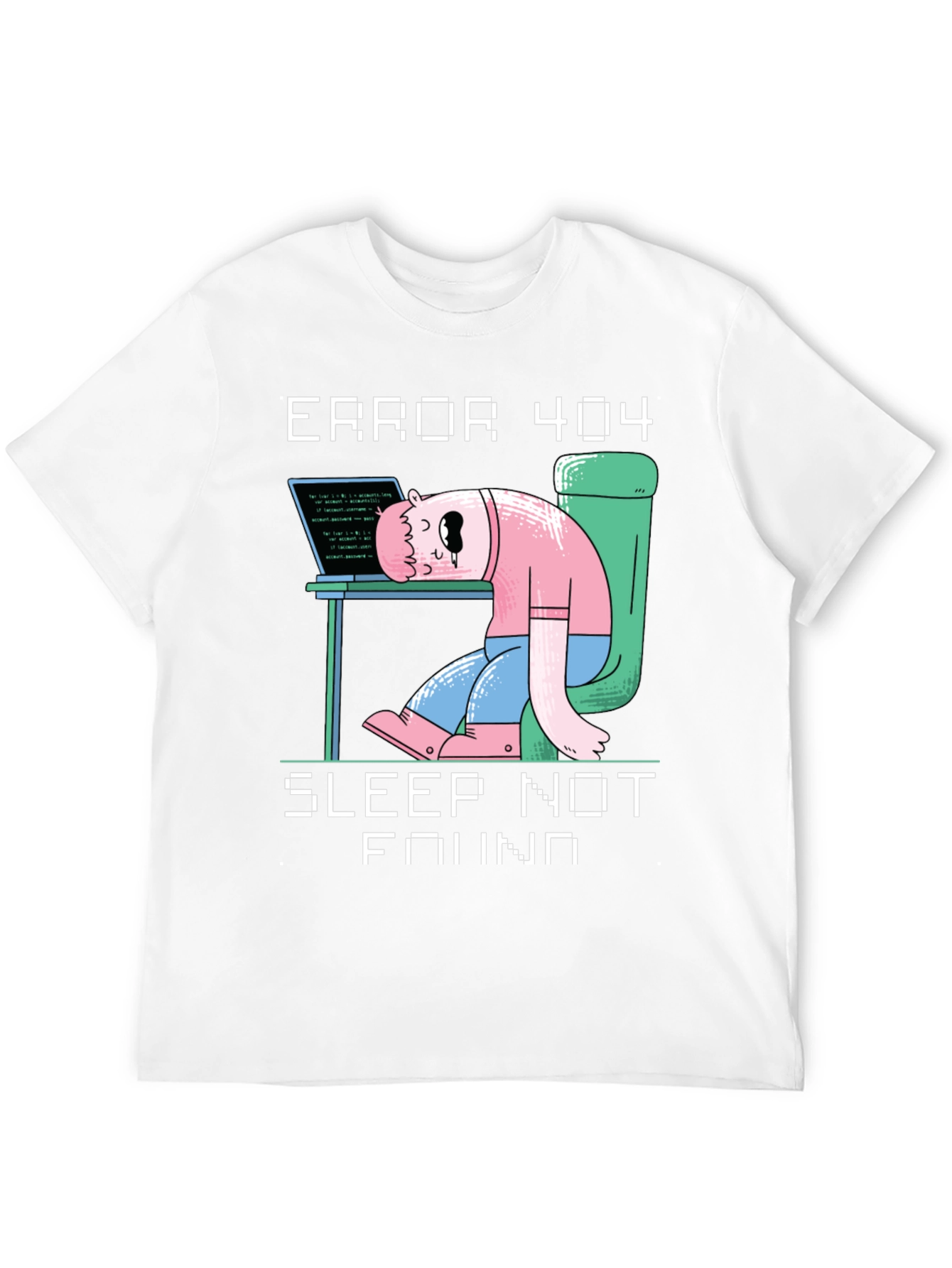 Camiseta Hombre Error 404 - Sleep Not Found