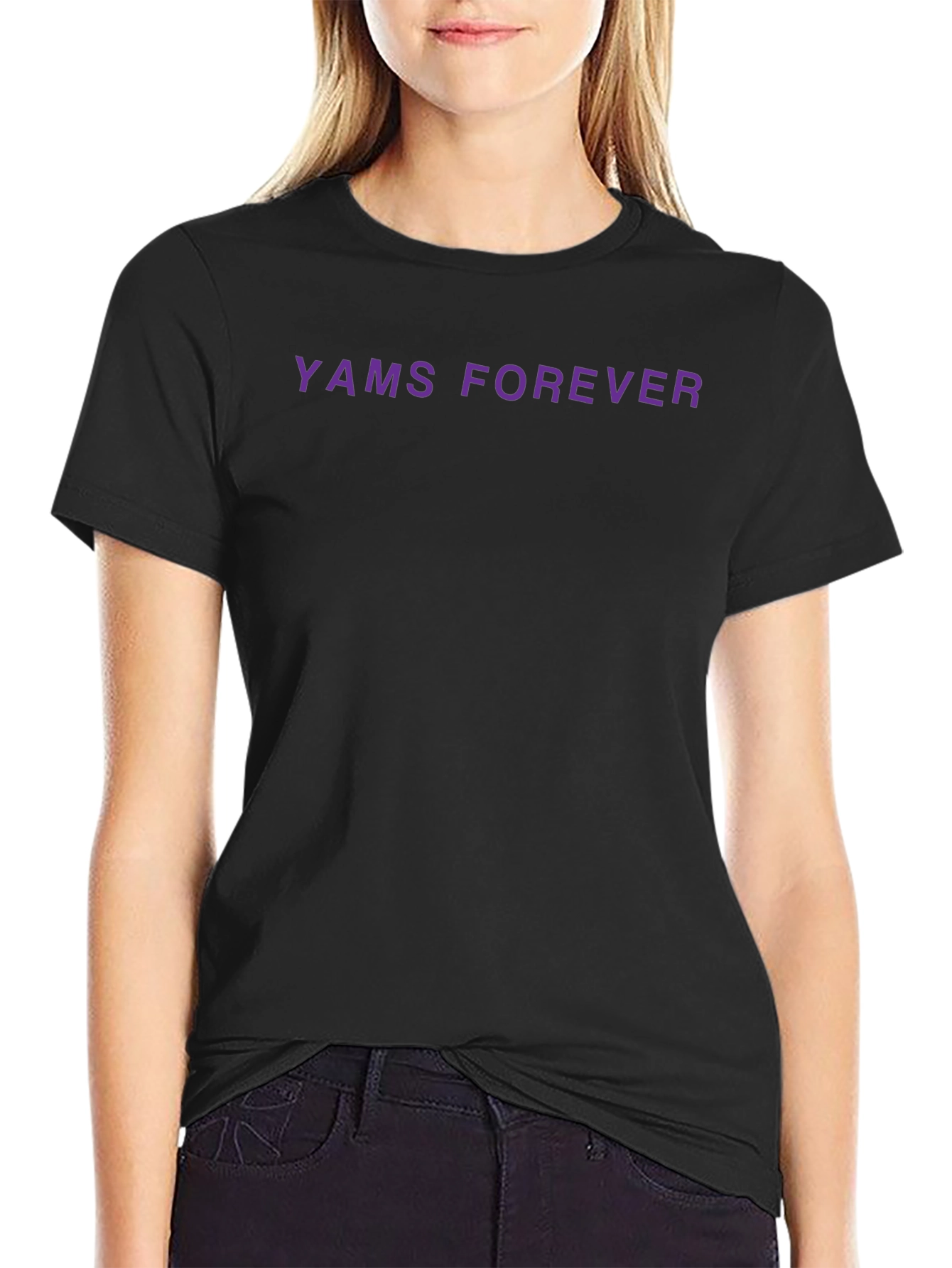 Camiseta Negra YAMS FOREVER - Estilo Casual