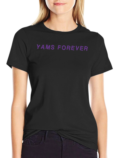 Camiseta Negra YAMS FOREVER - Estilo Casual