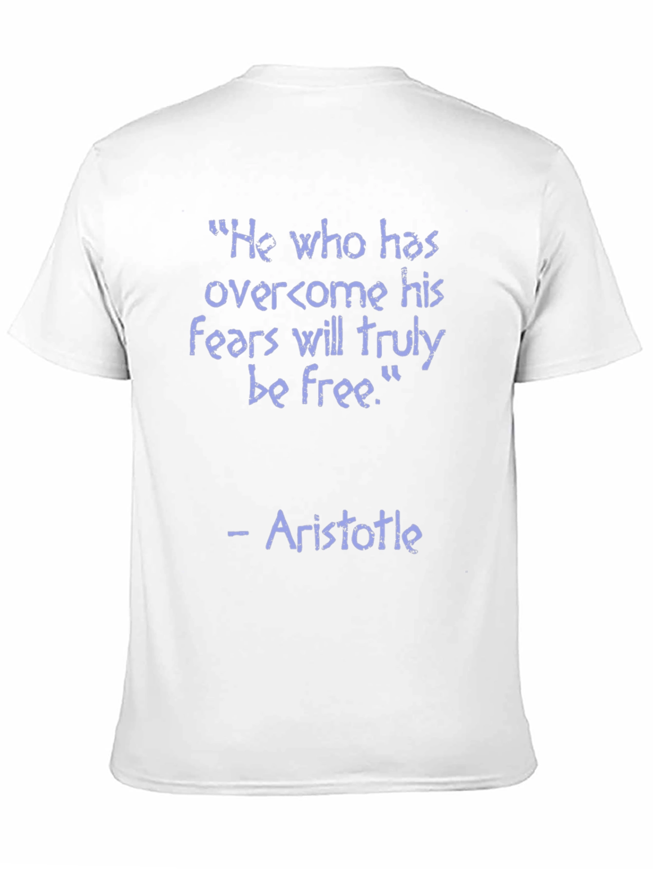 Camiseta Negra con Cita Inspiradora de Aristóteles