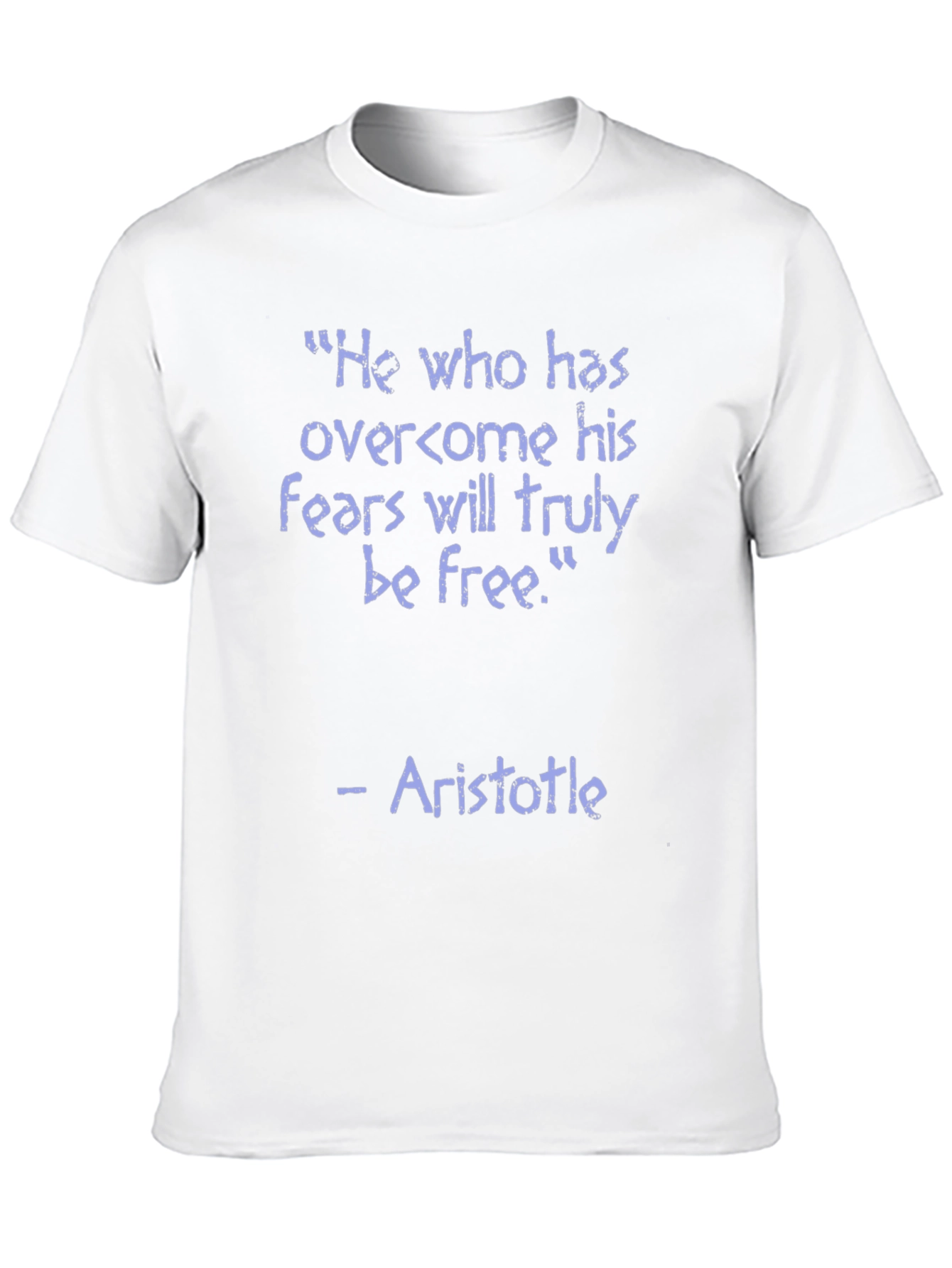 Camiseta Negra con Cita Inspiradora de Aristóteles