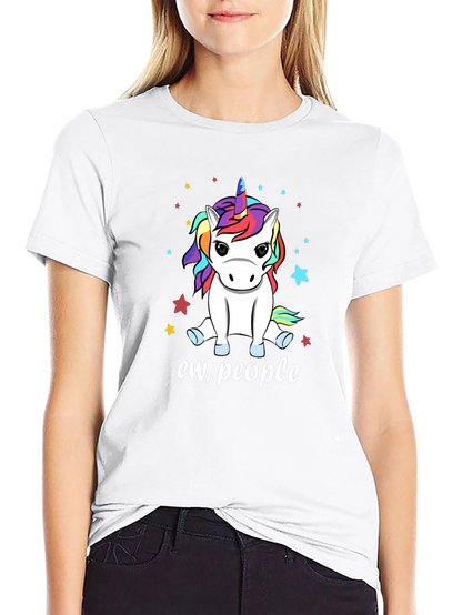 Camiseta Negra Unicornio Ew People